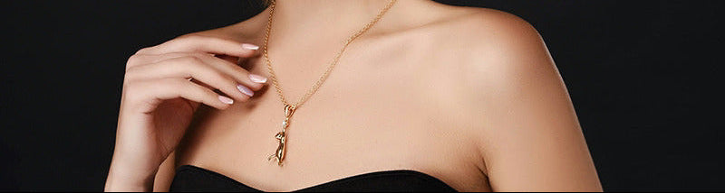 Hanging Cat Necklace (18K Gold Plated or 925 Sterling Silver Plated)