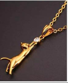 Hanging Cat Necklace (18K Gold Plated or 925 Sterling Silver Plated)